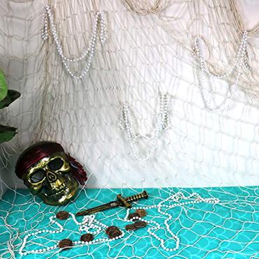 10 Pieces Fishing Net Decor Natural Fish Net Party Decoration Nautical  Themed Cotton Fishnet Party Accessory Pirate Netting Decorative Fish  Netting