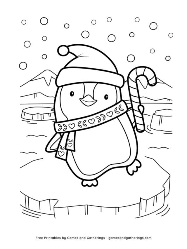 Free Cute Christmas Coloring Pages (easy to print!) - Games and Gatherings