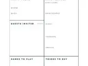 A party planner guide template.