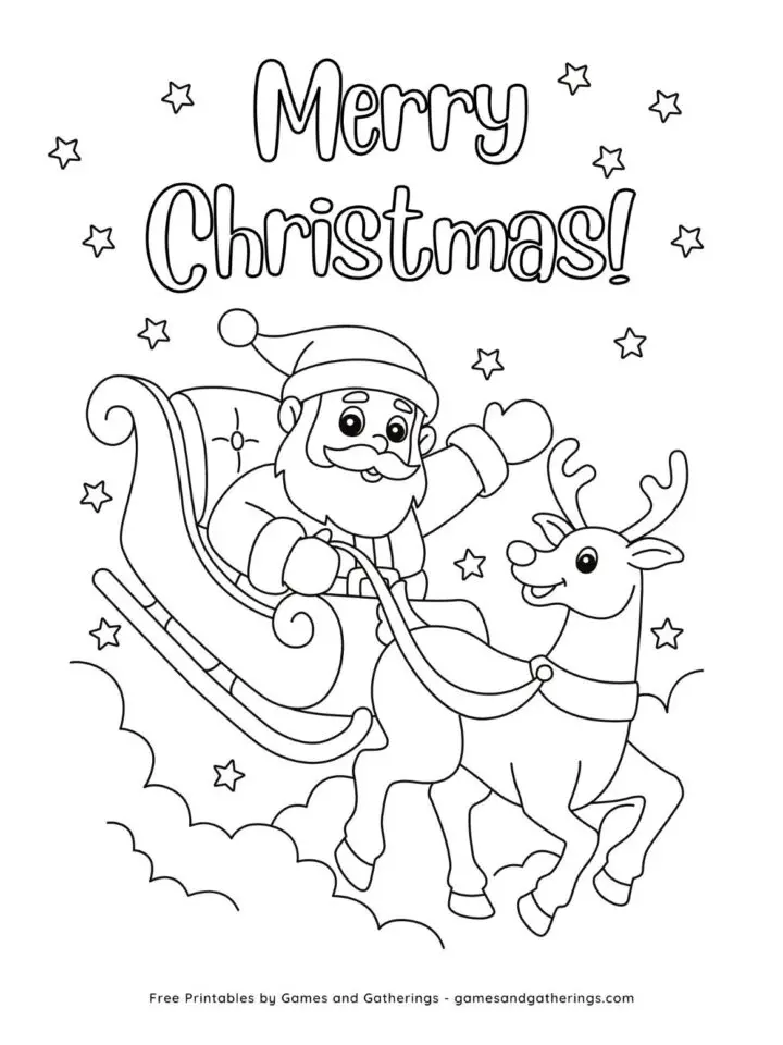 Free Cute Christmas Coloring Pages (easy to print!) - Games and Gatherings